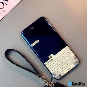 Blue-ray Laser Keyboard Soft iPhone Case